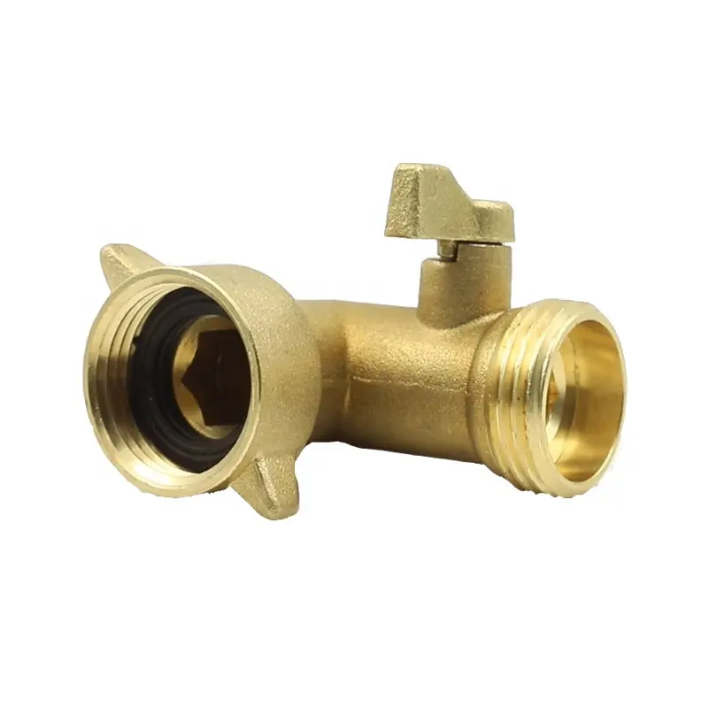 ZS800-1013: Brass 90 Degree Shut Off Valve 