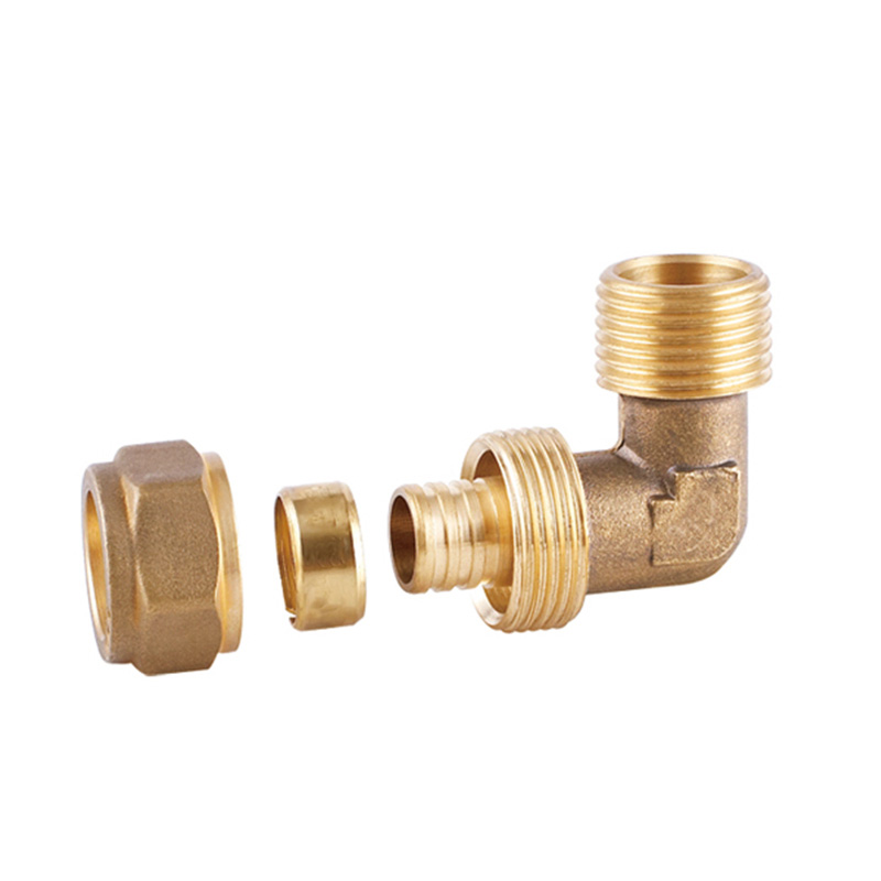 ZS600-1005: Brass Pex Male Elbow 