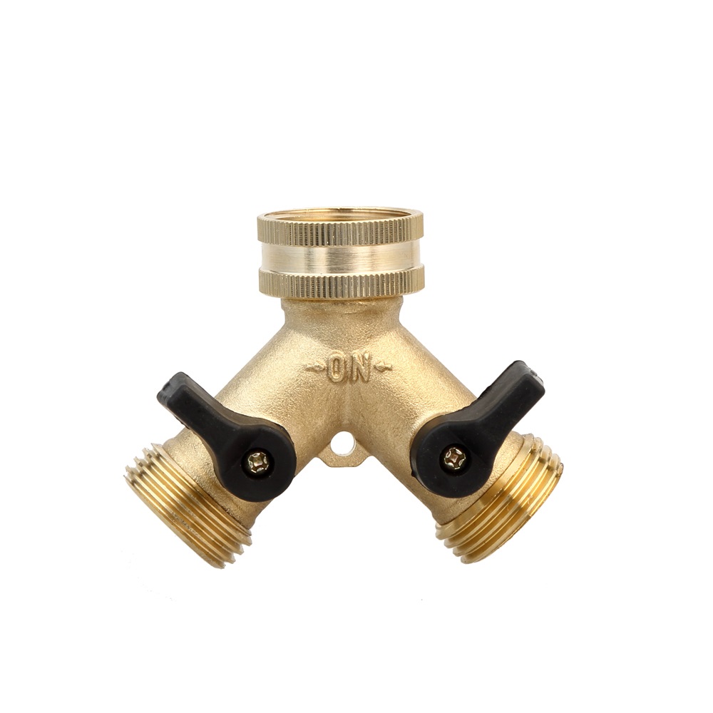 ZS800-1015: Brass 2- Way Hose Splitter 