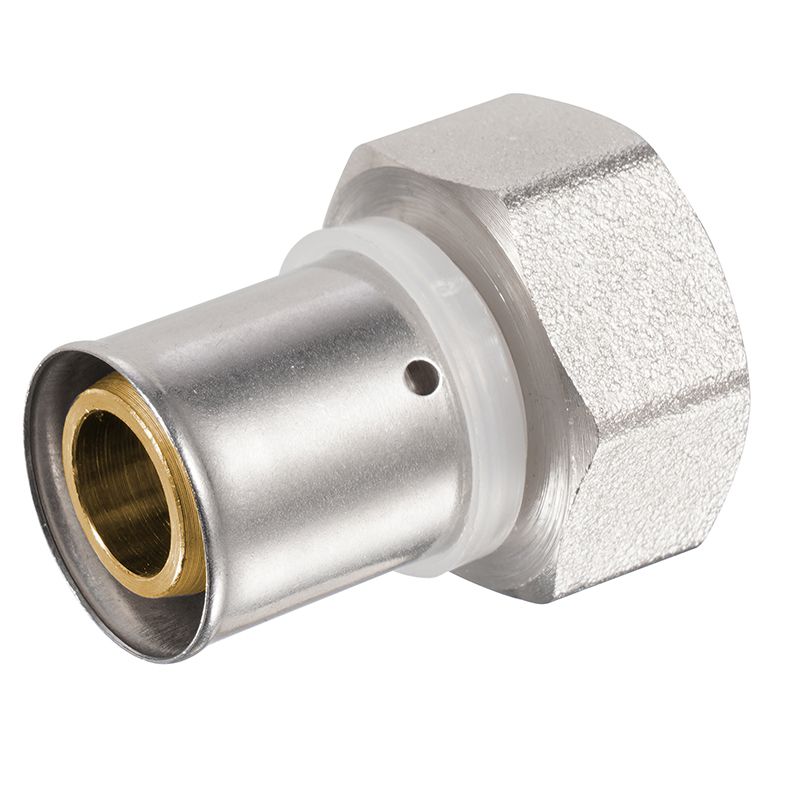 ZS600-7003: Brass Press Female Coupler 