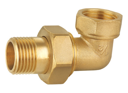 ZS500-1024: Brass Elbow Union O-ring Sealed M×F