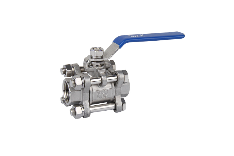 ZS200-1015: S.S 3 Pieces Ball Valve S.S Handle 