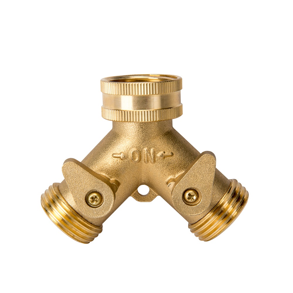 ZS800-1010: Brass 2-Way Hose Splitter  