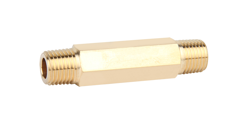 ZS100-1018: Brass Male Hex Nipple 