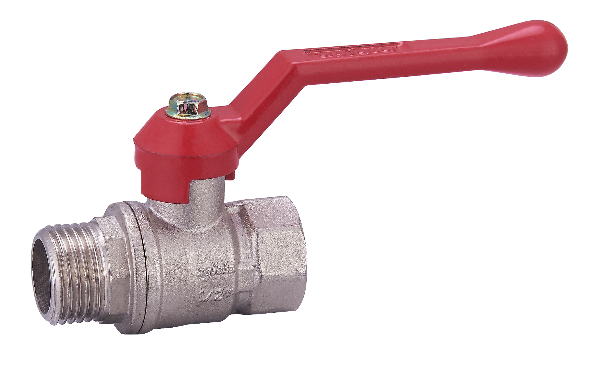 ZS200-1021: Brass Ball Valve with Lever Aluminum Handle 