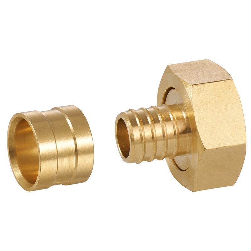 ZS600-4004: Brass Slidding Female  Swivel Union 