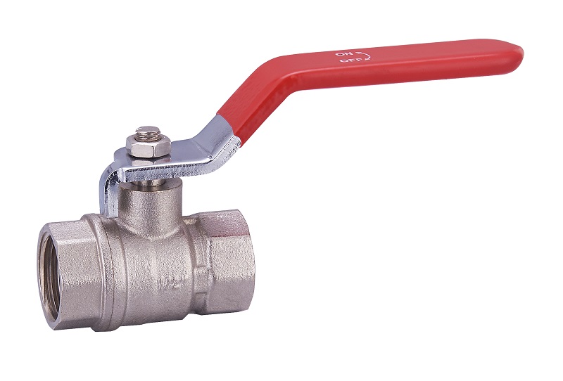 ZS200-1004: Brass Standard Bore Ball Valve Lever Handle 