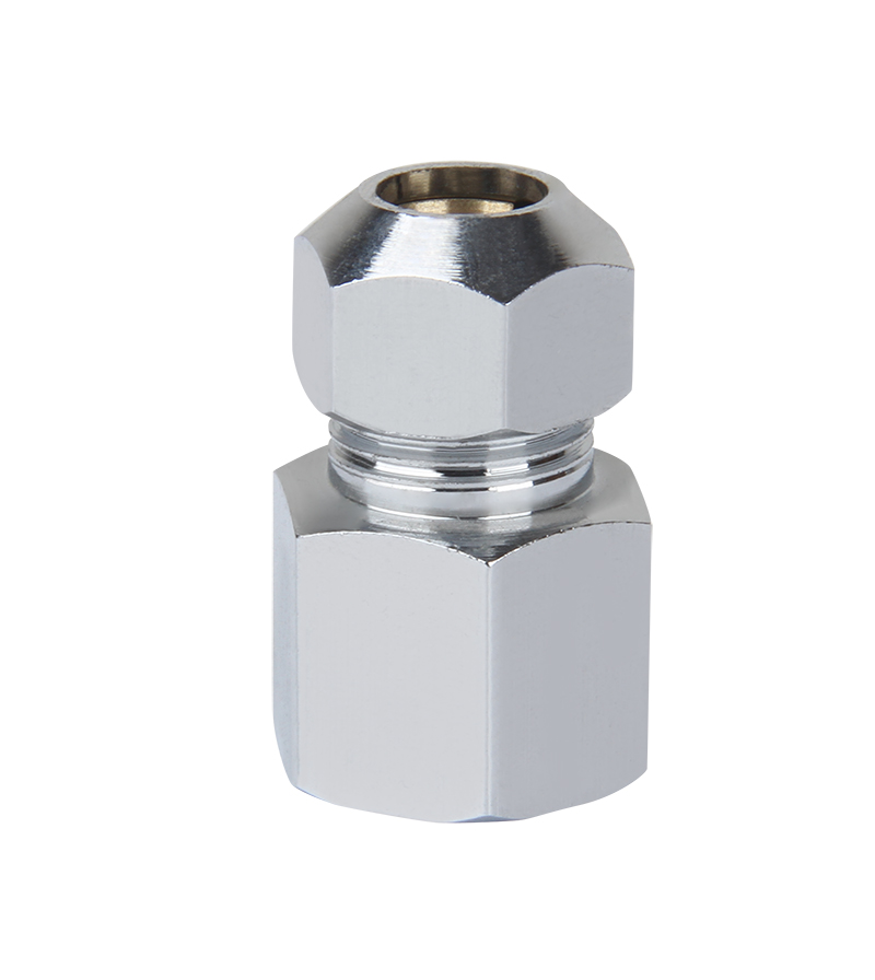 ZS500-2017:Brass Compression Male Adaptor ( Chrome )