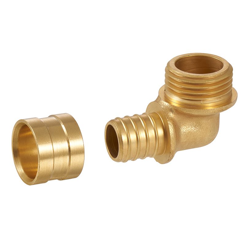 ZS600-4007: Brass Slidding Male Elbow 