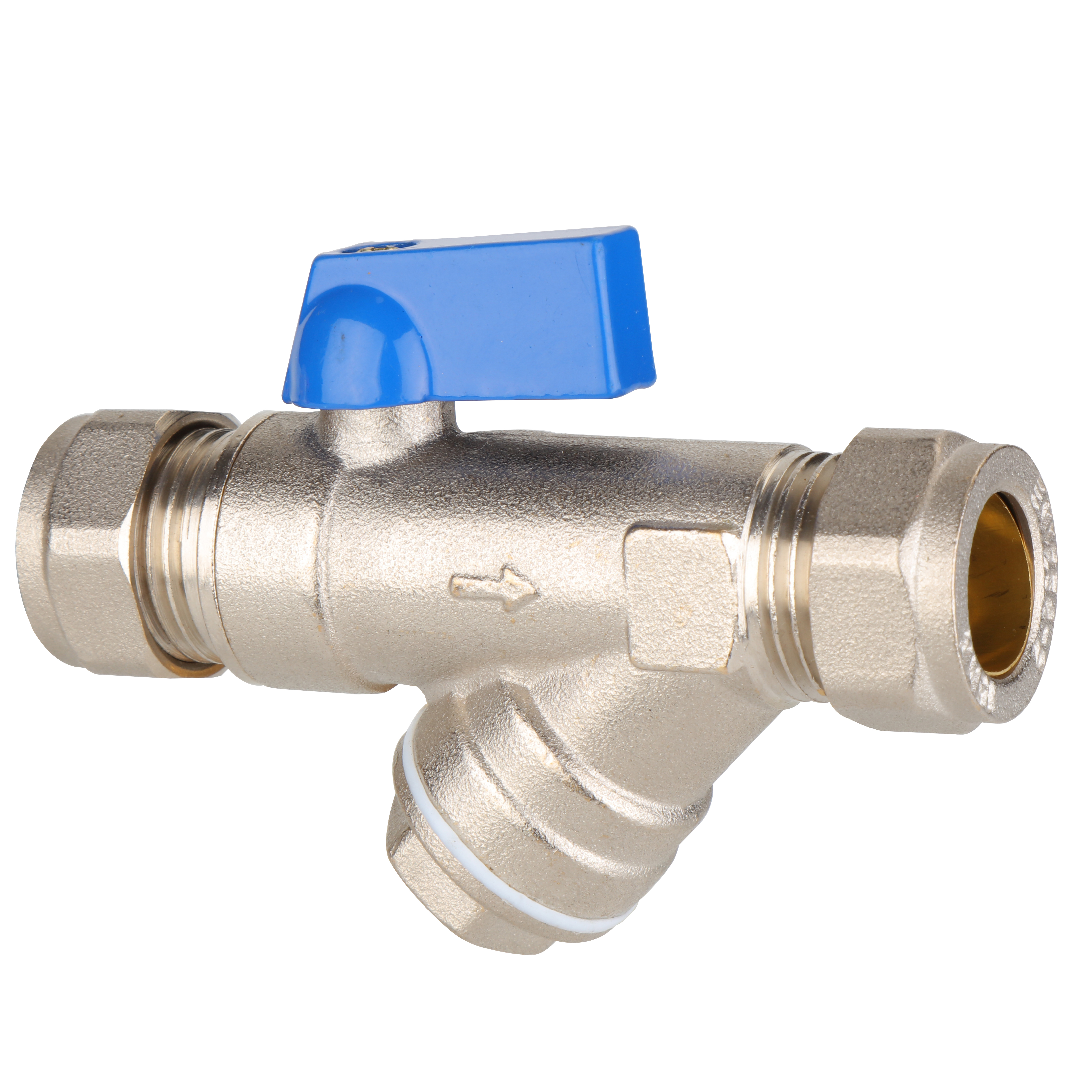 ZS700-1028: Brass Y Strainer Ball Valve 