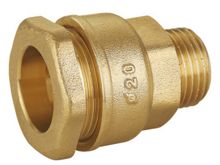 ZS700-4003: Brass Male Straight Coupler C x MI 