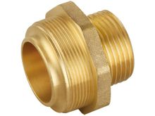 ZS700-4016: Brass Thread Reducing Nipple 