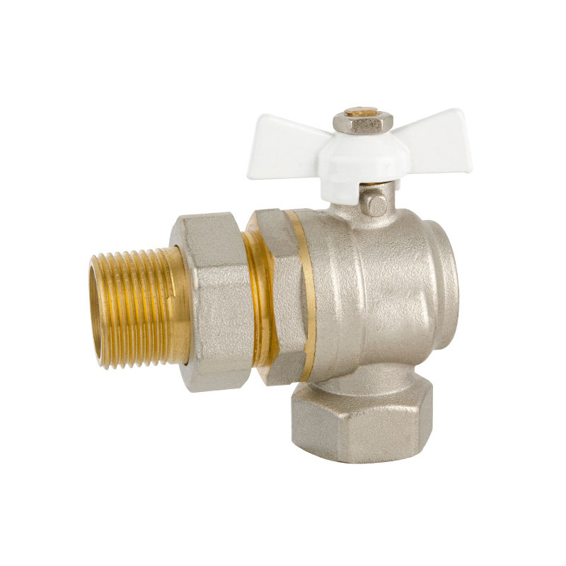 ZS200-1035: Angle Ball Valve with Union 