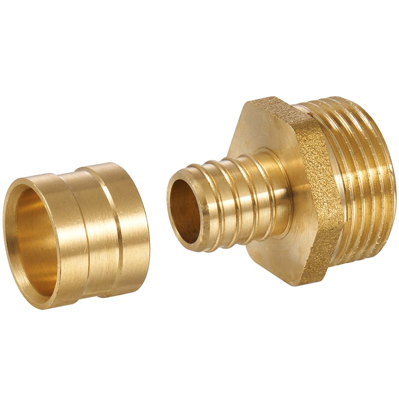 ZS600-4002: Brass Slidding Male Coupling 