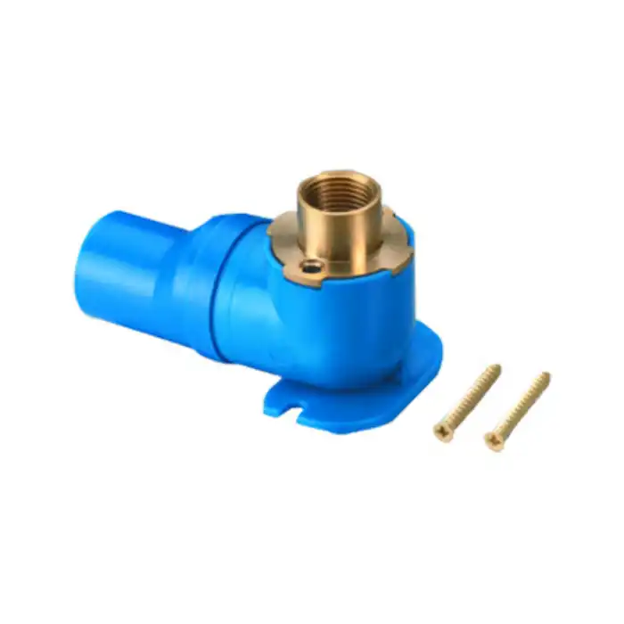 ZS600-1014: Brass Pex Female Elbow With Plastic Cover 
