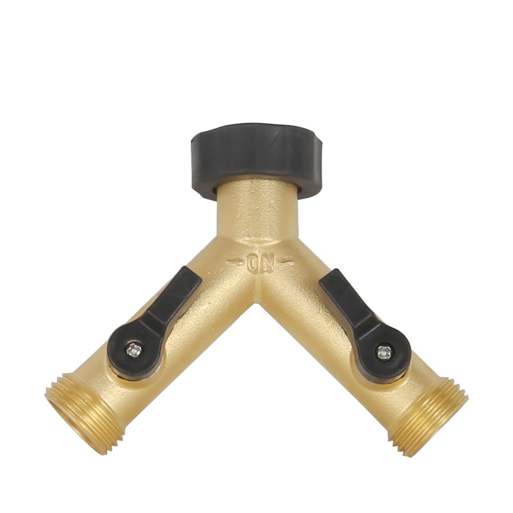 ZS800-1016: Brass 2- Way Hose Splitter 