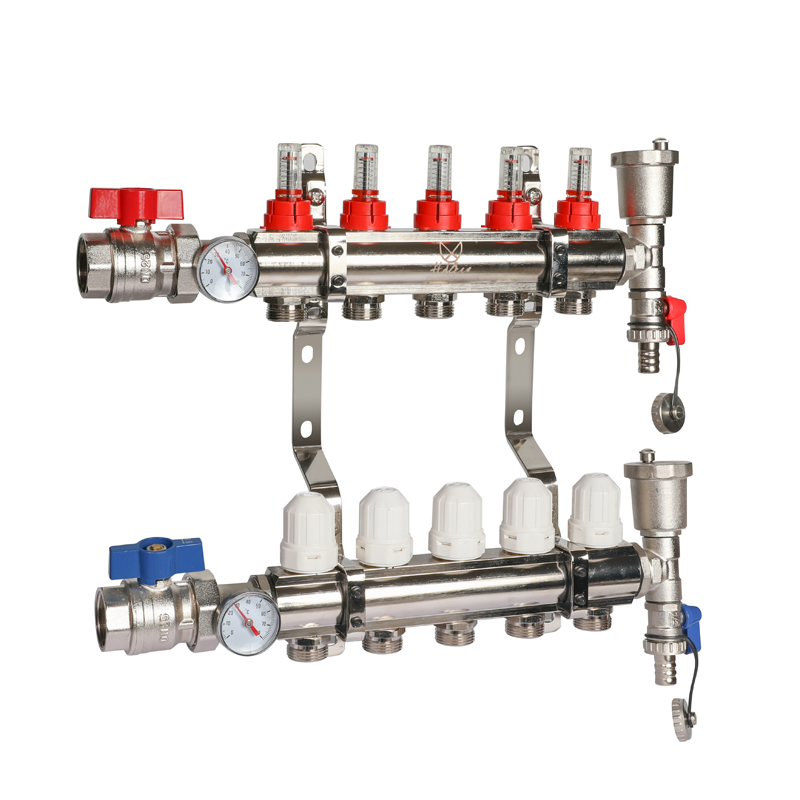 ZS600-8013: Brass Manifold With Flowmeter 