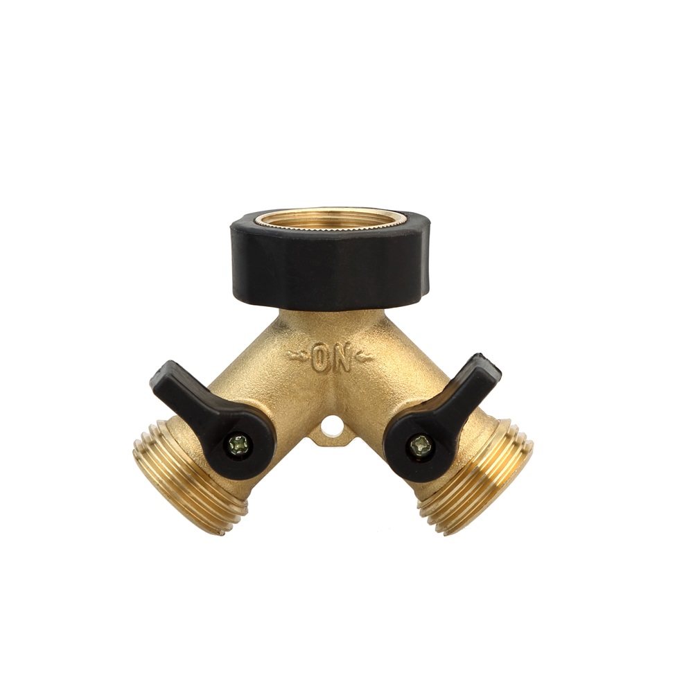 ZS800-1007: Brass 2-Way Hose Splitter  