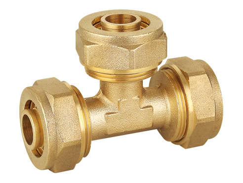 ZS600-1008: Brass Pex Tee 