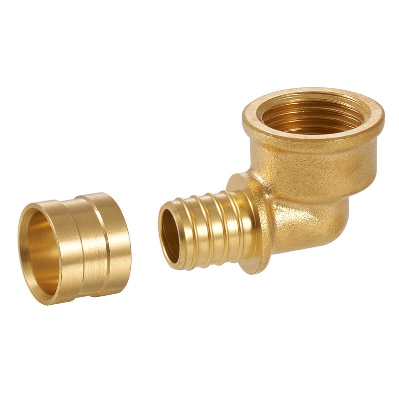 ZS600-4006: Brass Slidding Female Elbow 