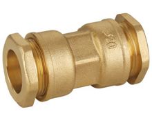 ZS700-4001: Brass Equal Straight Coupler C x C 