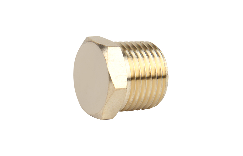 ZS100-1009: Brass Hex Male Cap 